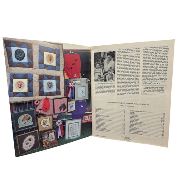 Vintage Dogs Collection 4 Cross Stitch Design Pamphlet 1984 Pegasus Publication - Picture 2 of 5